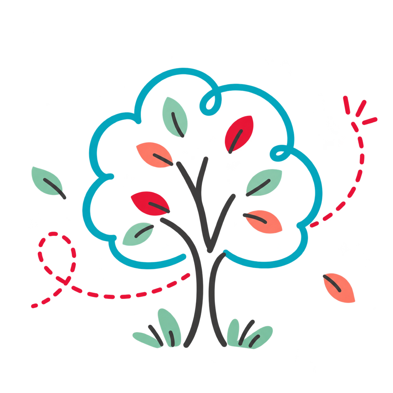Ilustración decorativa de un arbolito